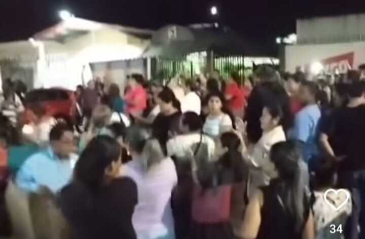 Marcha nocturna por la calles de David, Chiriquí.