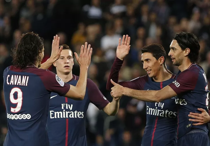 Jugadores celebran su triunfo ante Mónaco. Foto: AP