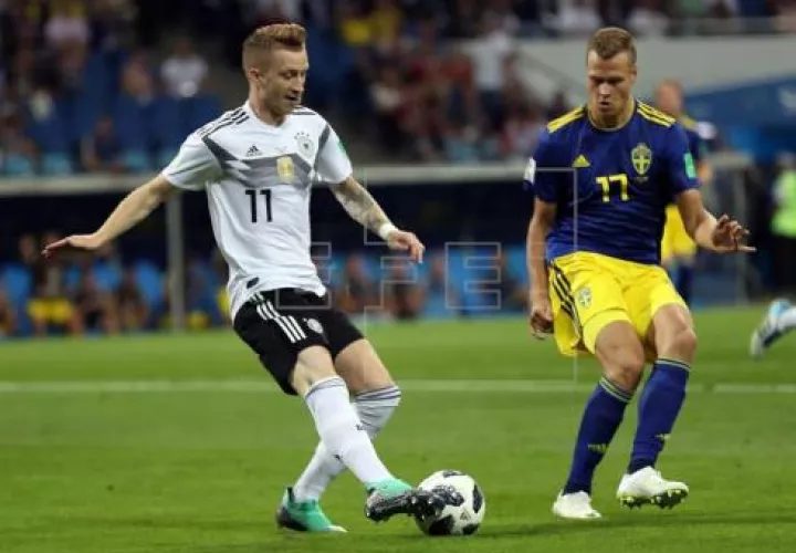 La selección de Alemania le ganó 2-1 a Suecia. Foto: EFE