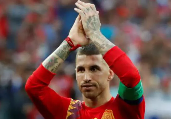 El jugador Sergio Ramos está decepcionado. Foto:EFE