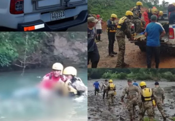 El Sinaproc recomienda a las personas no arriesgar sus vidas al intentar cruzar los ríos con el mal tiempo. Fotos: Redes Sociales/Eric A. Montenegro