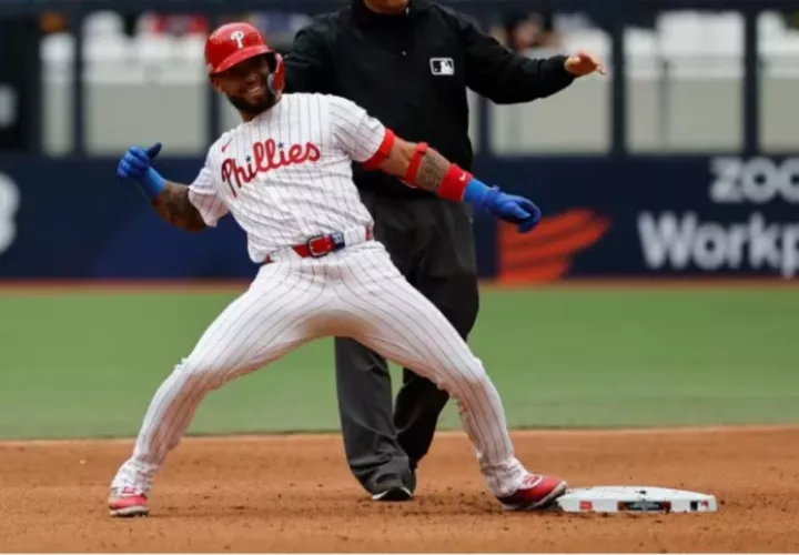 Edmundo Sosa, infielder panameño que juega para los Filis de Filadelfia. 