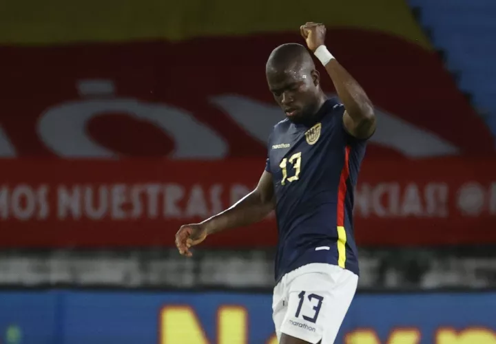 Enner Valencia, delantero de Ecuador. Foto: EFE